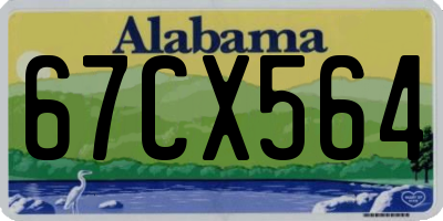 AL license plate 67CX564