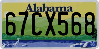 AL license plate 67CX568