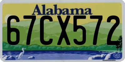 AL license plate 67CX572