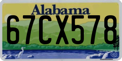 AL license plate 67CX578