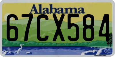 AL license plate 67CX584