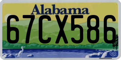 AL license plate 67CX586