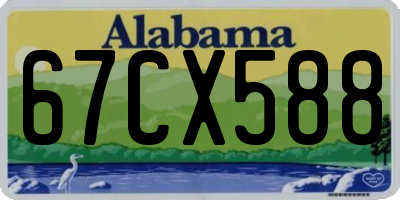 AL license plate 67CX588