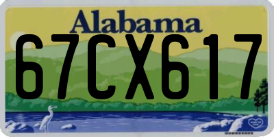 AL license plate 67CX617