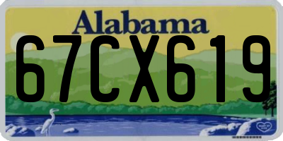 AL license plate 67CX619