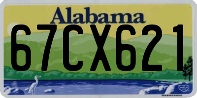 AL license plate 67CX621