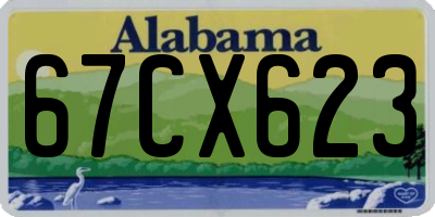 AL license plate 67CX623