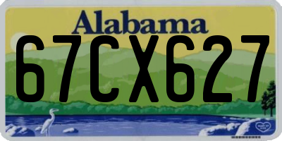 AL license plate 67CX627