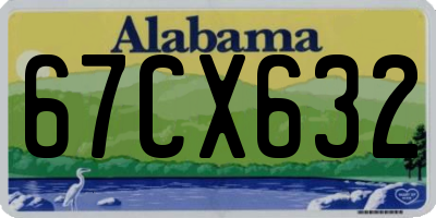 AL license plate 67CX632