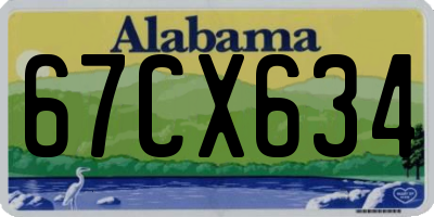 AL license plate 67CX634
