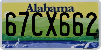 AL license plate 67CX662