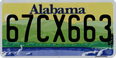 AL license plate 67CX663