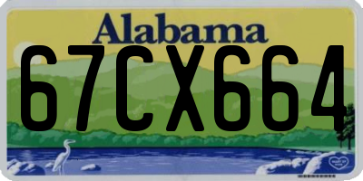 AL license plate 67CX664