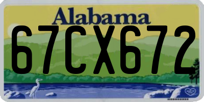 AL license plate 67CX672