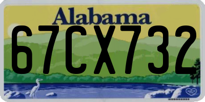 AL license plate 67CX732