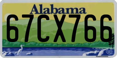 AL license plate 67CX766