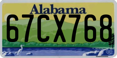 AL license plate 67CX768