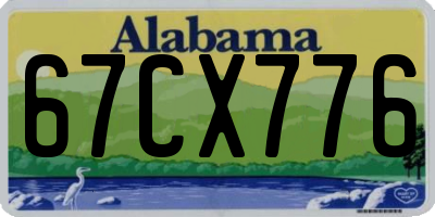 AL license plate 67CX776