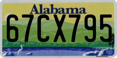 AL license plate 67CX795