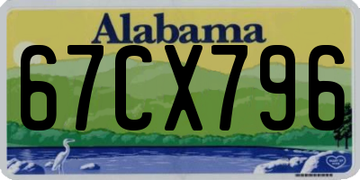 AL license plate 67CX796