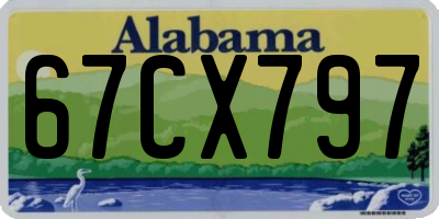 AL license plate 67CX797