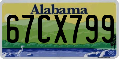 AL license plate 67CX799