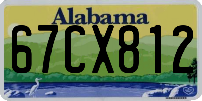 AL license plate 67CX812