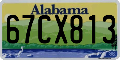 AL license plate 67CX813