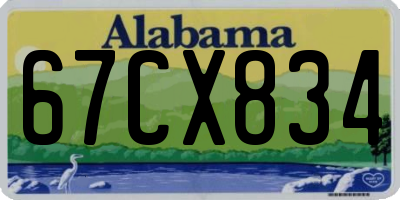 AL license plate 67CX834