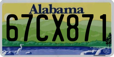 AL license plate 67CX871