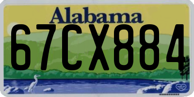 AL license plate 67CX884