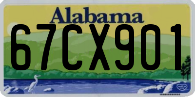 AL license plate 67CX901