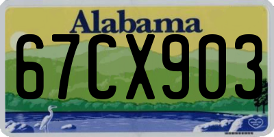 AL license plate 67CX903
