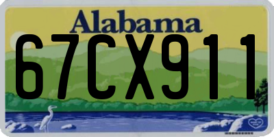 AL license plate 67CX911