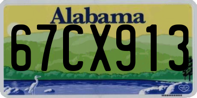 AL license plate 67CX913