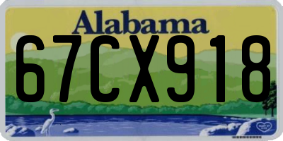 AL license plate 67CX918
