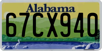 AL license plate 67CX940