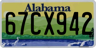 AL license plate 67CX942
