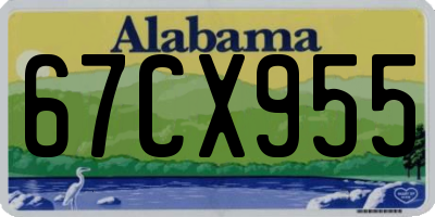 AL license plate 67CX955