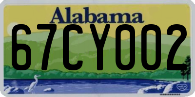 AL license plate 67CY002
