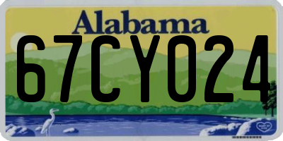 AL license plate 67CY024