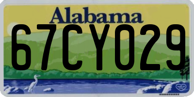 AL license plate 67CY029