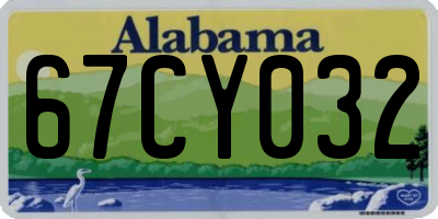AL license plate 67CY032