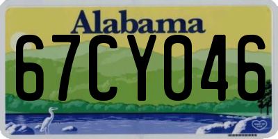 AL license plate 67CY046
