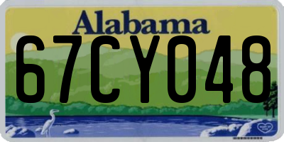 AL license plate 67CY048