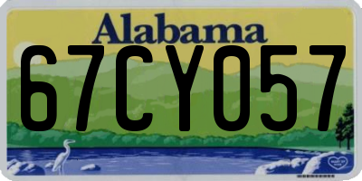 AL license plate 67CY057