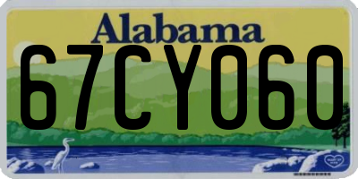AL license plate 67CY060