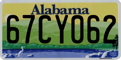 AL license plate 67CY062