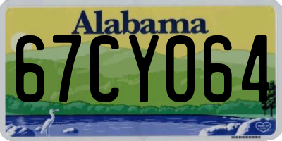 AL license plate 67CY064