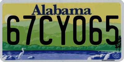 AL license plate 67CY065